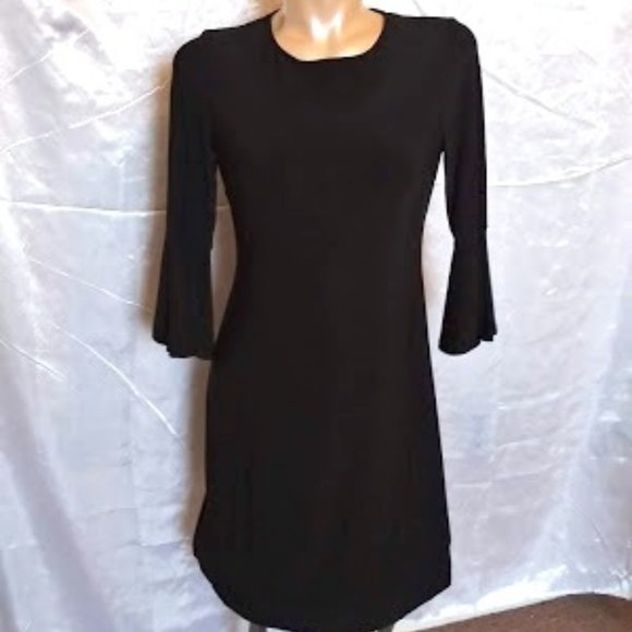 Tommy Hilfiger Dresses & Skirts - TOMMY HILFIGER BLACK BELL SLEEVE DRESS 4